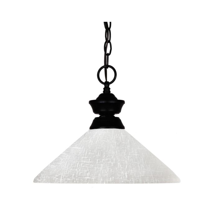 Z Lite Shark 1 Light Pendant Light In Matte Black