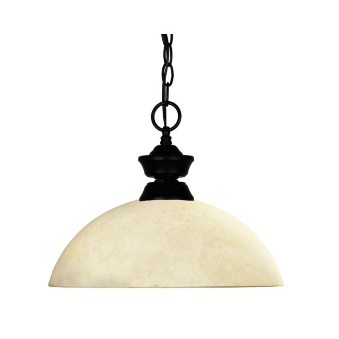 Z Lite Windsor 1 Light Pendant Light In Matte Black