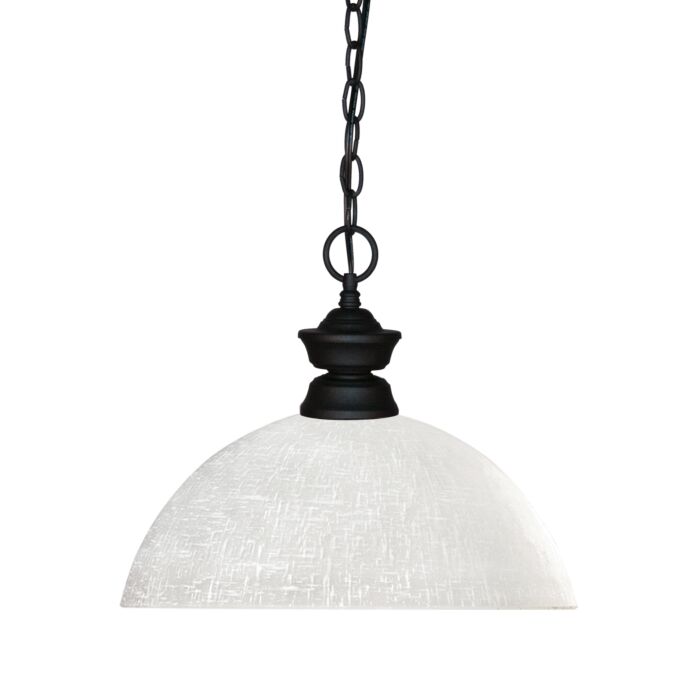 Z Lite Shark 1 Light Pendant Light In Matte Black
