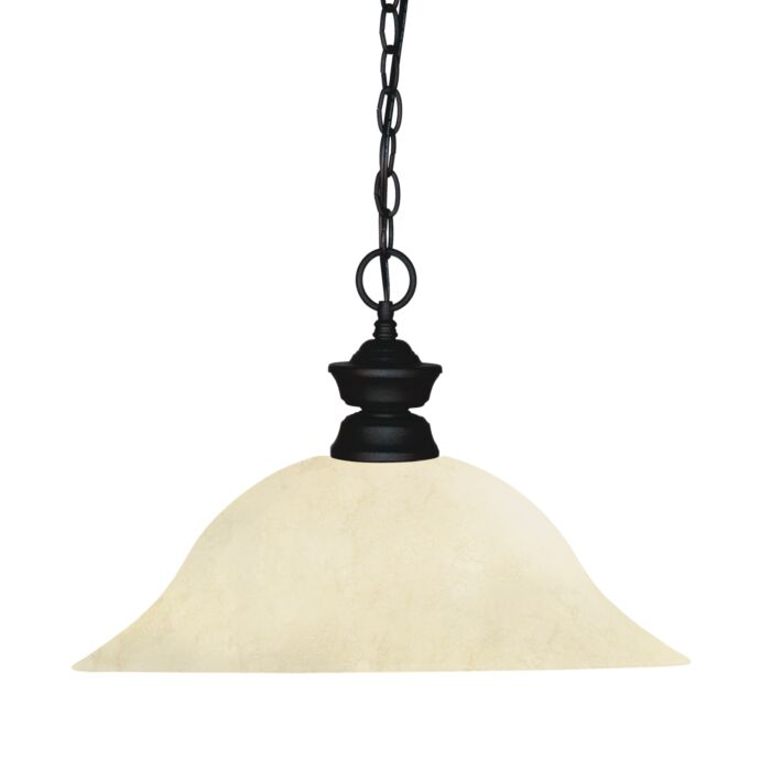 Z Lite Shark 1 Light Pendant Light In Matte Black