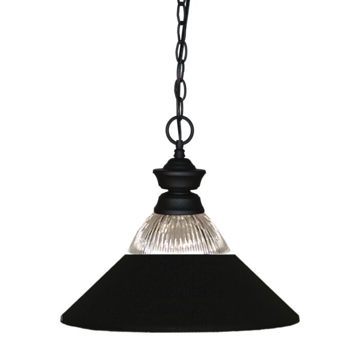 Z Lite Shark 1 Light Pendant Light In Matte Black