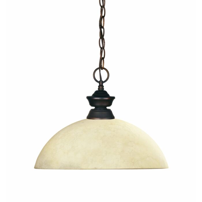 Z Lite Shark 1 Light Pendant Light In Olde Bronze