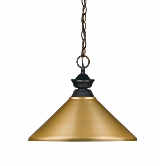 Z Lite Riviera 1 Light Pendant Light In Olde Bronze