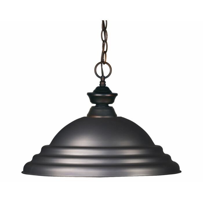 Z Lite Riviera 1 Light Pendant Light In Olde Bronze
