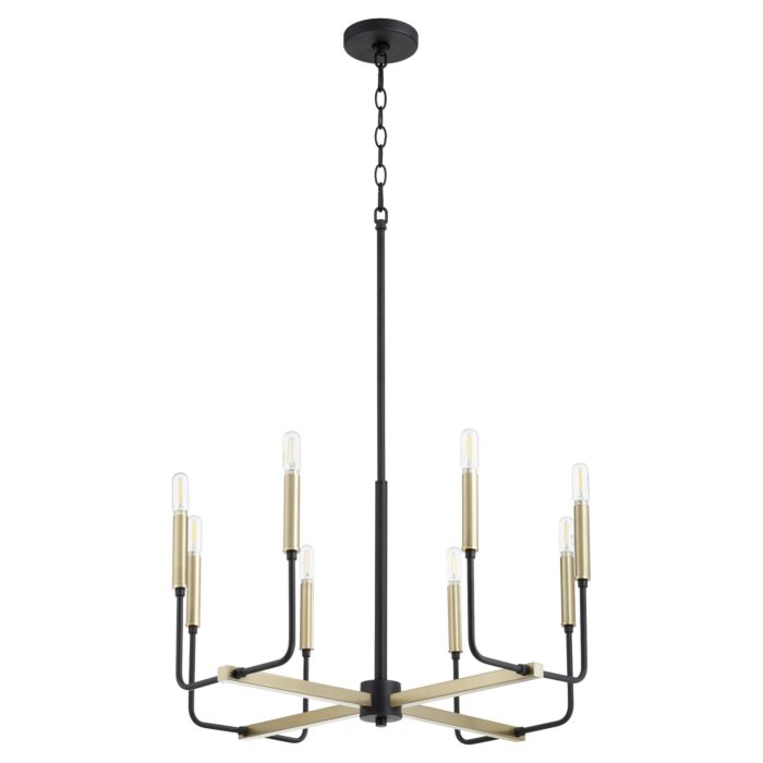 Eight Light Chandelier by Quorum