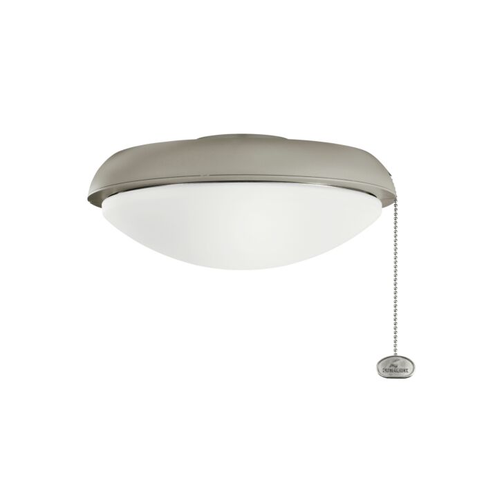 Accessory 1-Light Fan Light Kits in Pewter