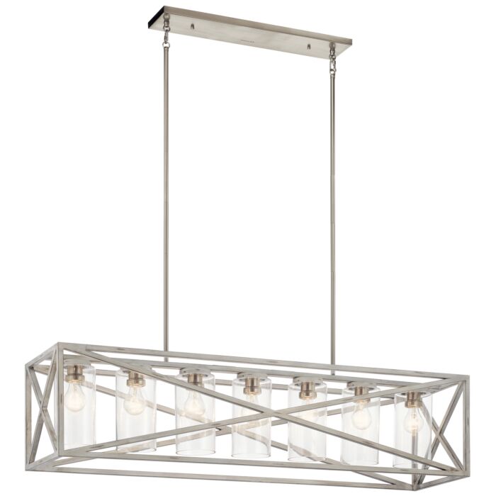 Seven Light Linear Chandelier
