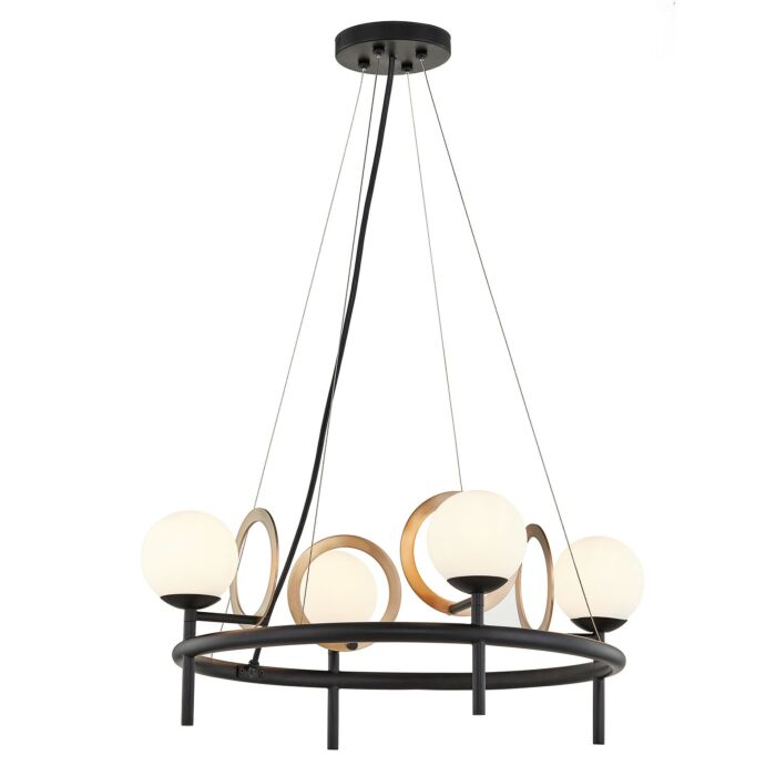 Fusion 4-Light Chandelier in Two-Tone