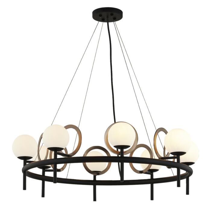 Fusion 8-Light Chandelier in Black