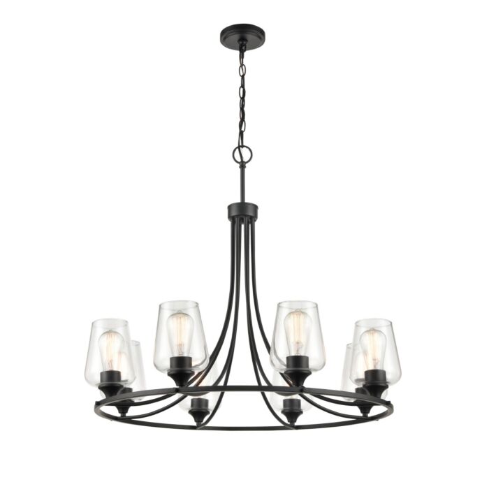 Eight Light Chandelier by Millennium