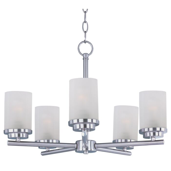 Maxim Lighting Corona 5 Light Chandelier in Satin Nickel
