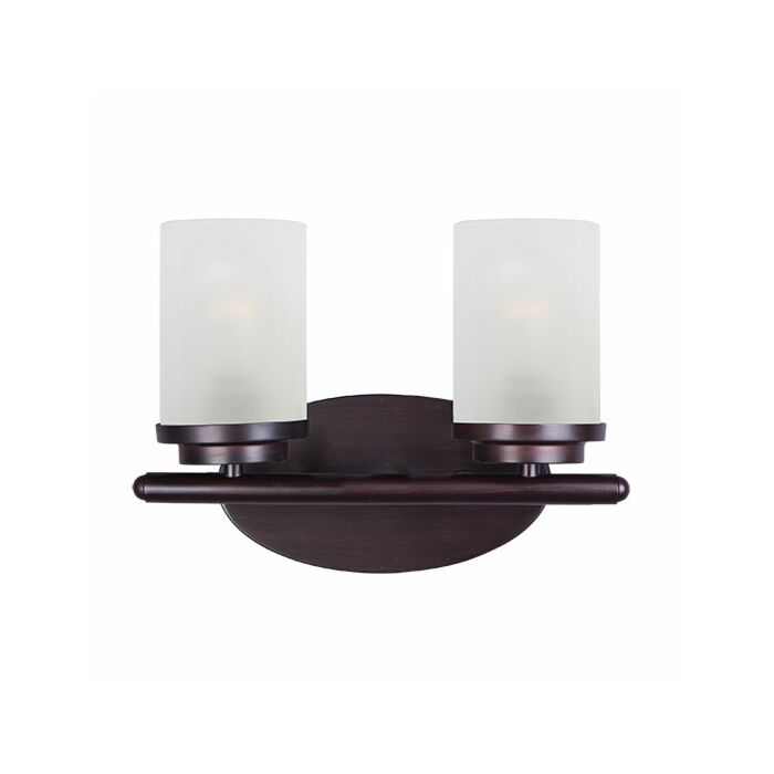 Maxim Lighting Corona 12 Inch 2 Light Bathroom Vanity Light in Oil Rubbed Bronze