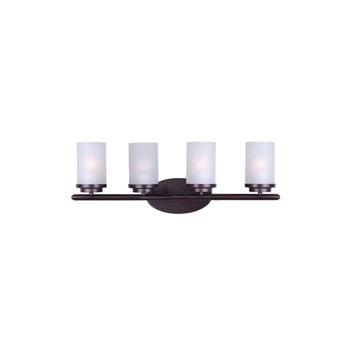 Maxim Lighting Corona 26.25 Inch 4 Light Bathroom Vanity Light in Oil Rubbed Bronze