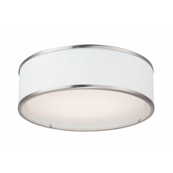 Maxim Prime 3 Light Ceiling Light in Satin Nickel