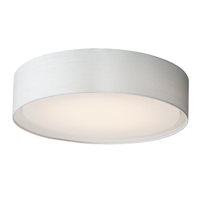 Maxim Prime 5 Light Ceiling Light in White Linen
