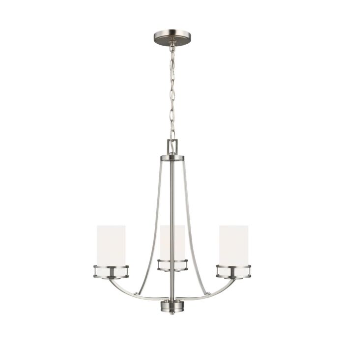 Three Light Chandelier by Generation Lighting.