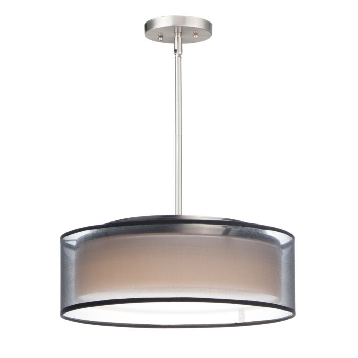Maxim Prime 3 Light Pendant Light in Satin Nickel