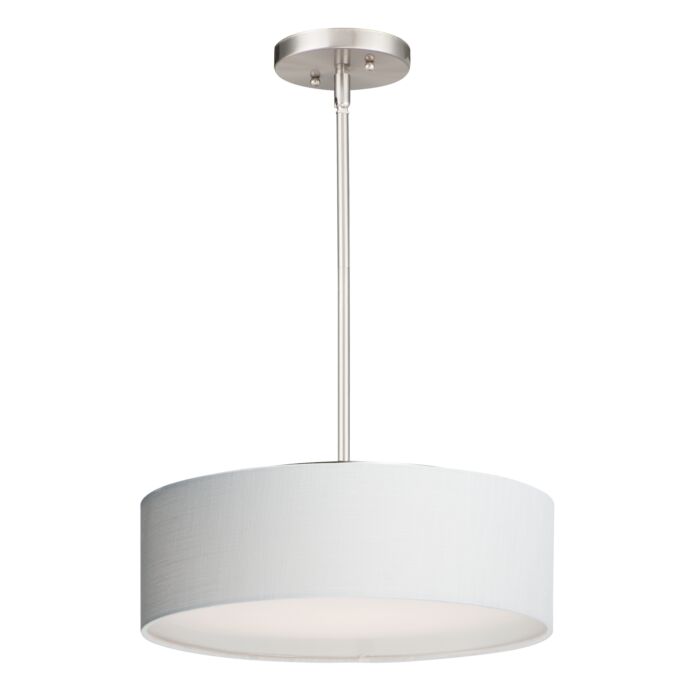 Maxim Prime 3 Light Pendant Light in Satin Nickel
