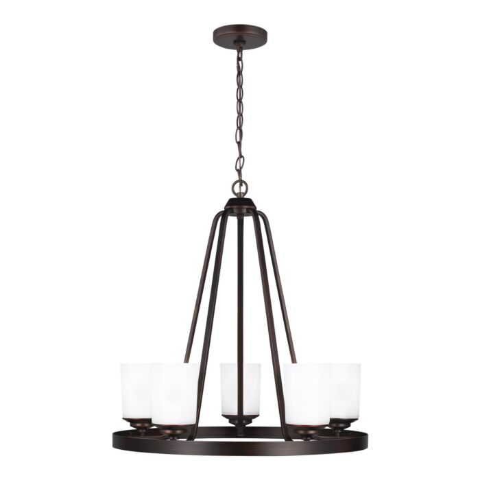 Kemal 5-Light Chandelier in Bronze / Dark