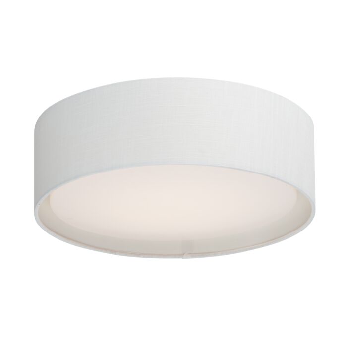 Maxim Prime Ceiling Light in White Linen