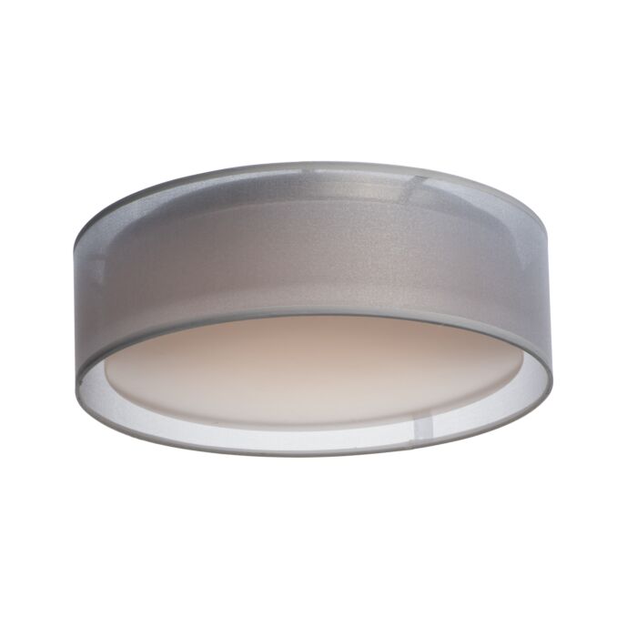 Maxim Prime Ceiling Light in White Organza