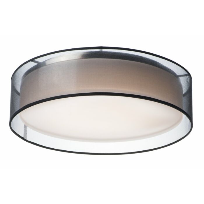 Maxim Prime Ceiling Light in Black Organza