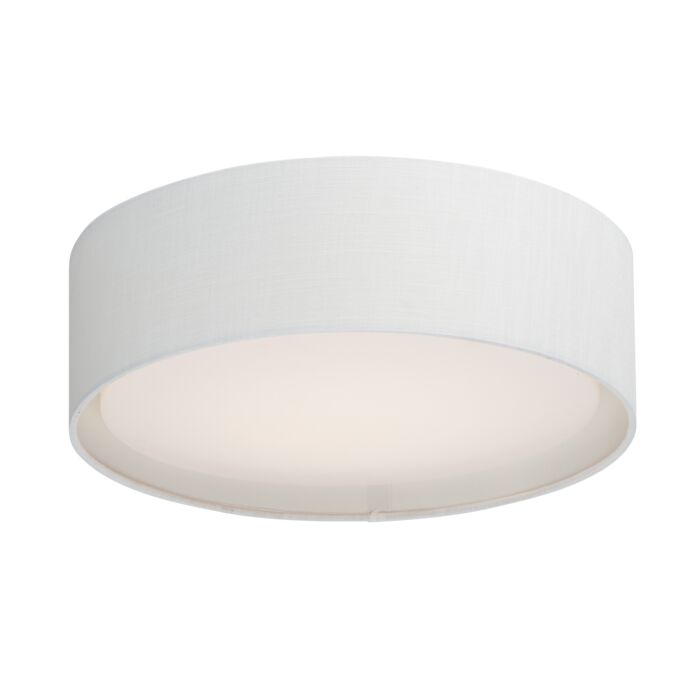 Maxim Prime Ceiling Light in White Linen
