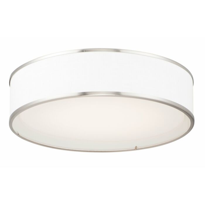Maxim Prime Ceiling Light in Satin Nickel