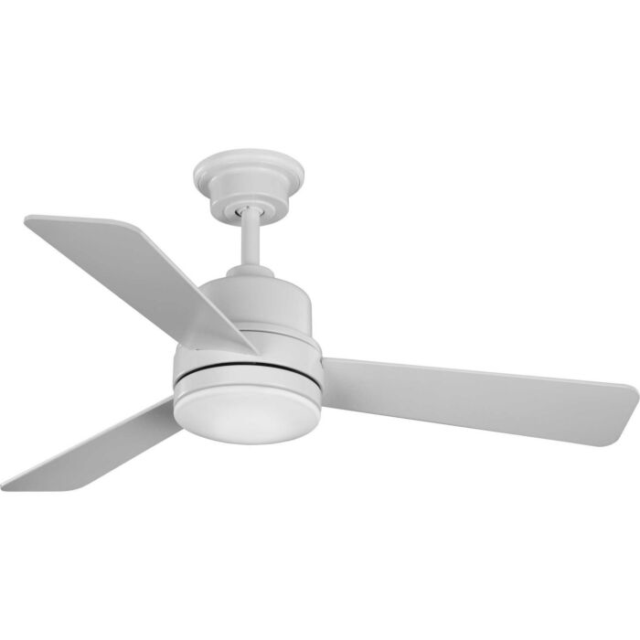 Trevina Ii 1-Light 44" Hanging Ceiling Fan in Satin White