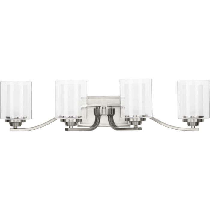 Kene 4-Light Bathroom Vanity Light in Brushed Nickel