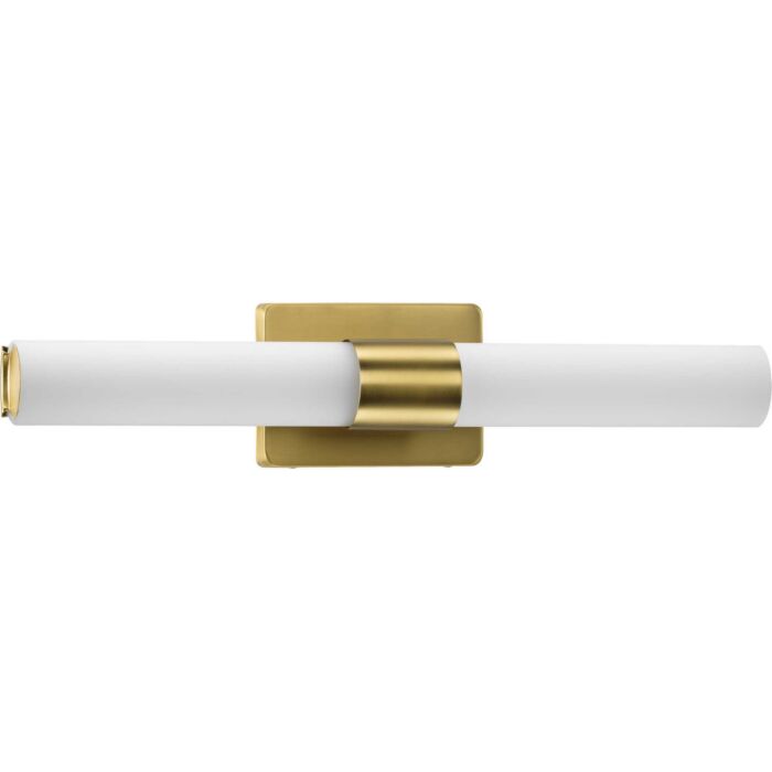 Blanco LED 1-Light LED Linear Bathroom Vanity Light in Satin Brass