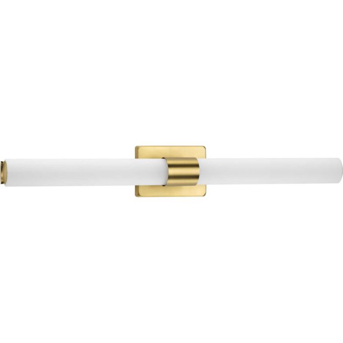 Blanco LED 1-Light LED Linear Bathroom Vanity Light in Satin Brass