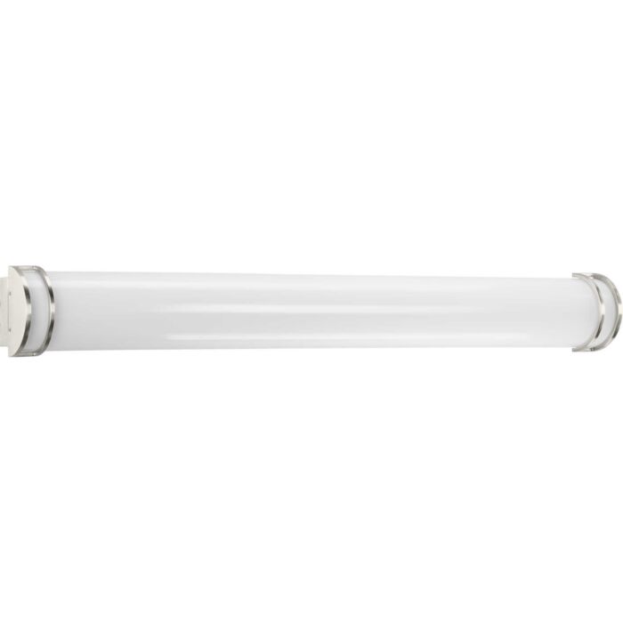 LED Linear Bathroom Vanity Light 1-Light LED Bath in Brushed Nickel