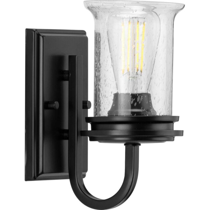 Winslett 1-Light Bathroom Vanity Light in Black