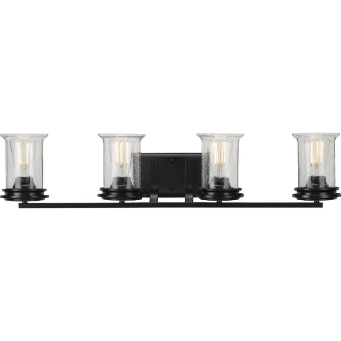 Winslett 4-Light Bathroom Vanity Light in Black