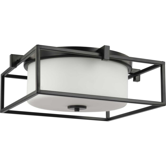 Chadwick 2-Light Flush Mount in Black