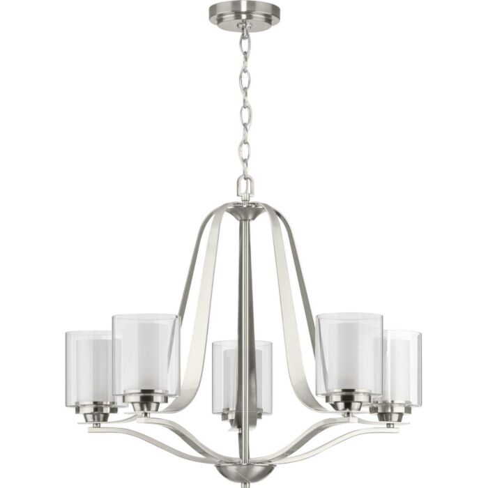 Kene 5-Light Chandelier in Brushed Nickel