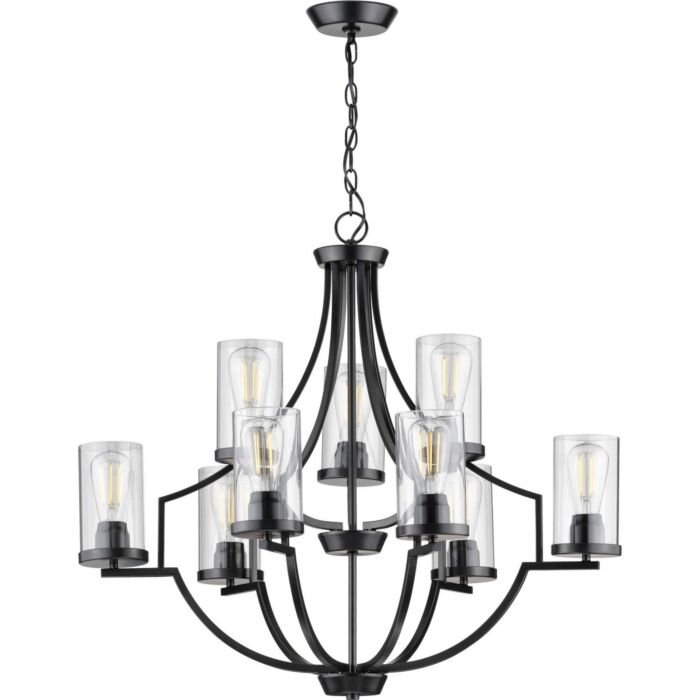 Lassiter 9-Light Chandelier in Black