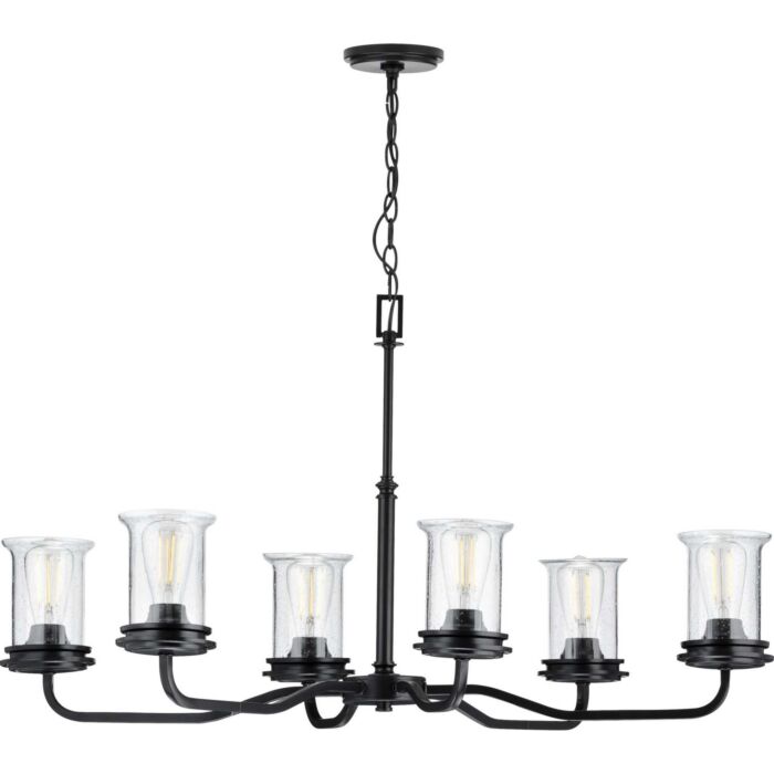 Winslett 6-Light Chandelier in Black