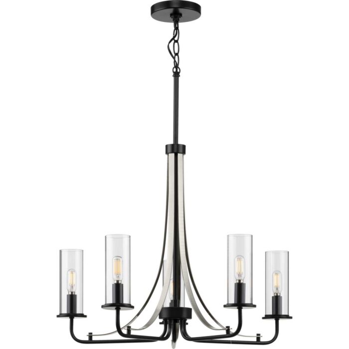 Riley 5-Light Chandelier in Black