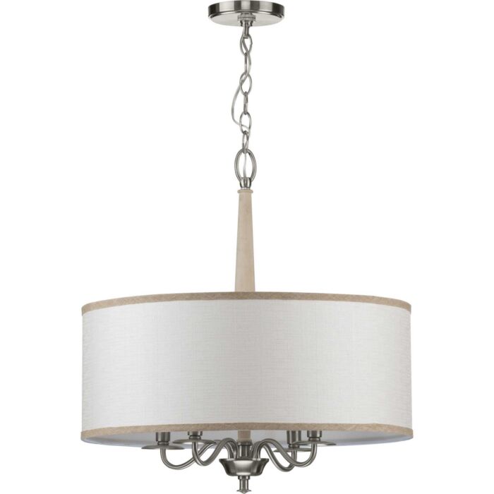 Durrell 4-Light Chandelier in Brushed Nickel