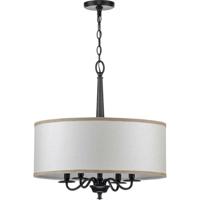 Durrell 4-Light Chandelier in Black