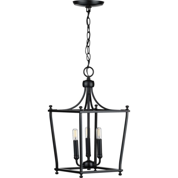 Parkhurst 3-Light Foyer Pendant in Black