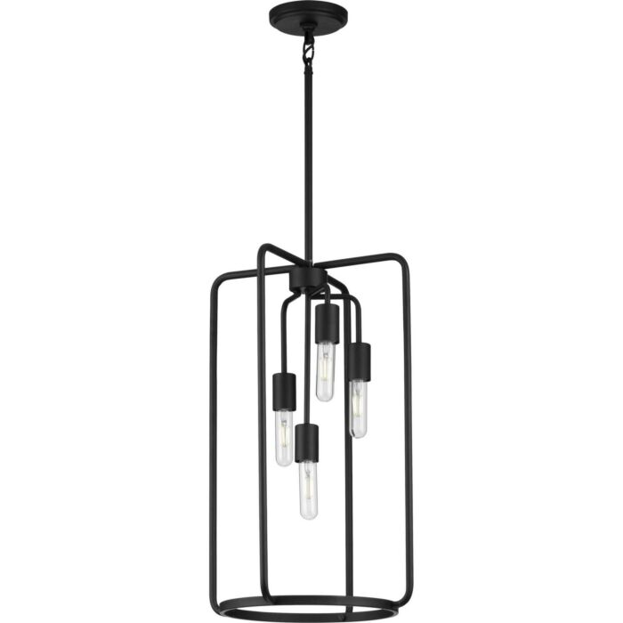 Bonn 4-Light Pendant in Black