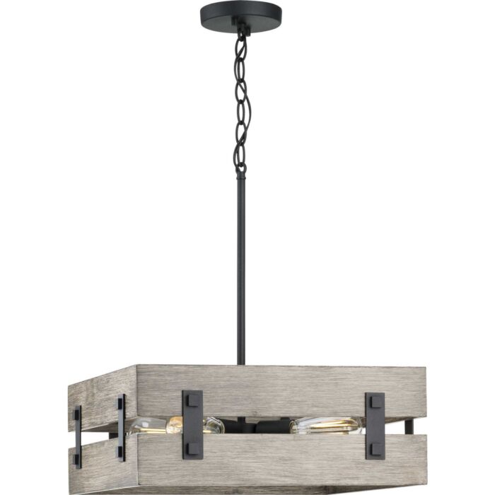 Hemsworth 4-Light Pendant in Black