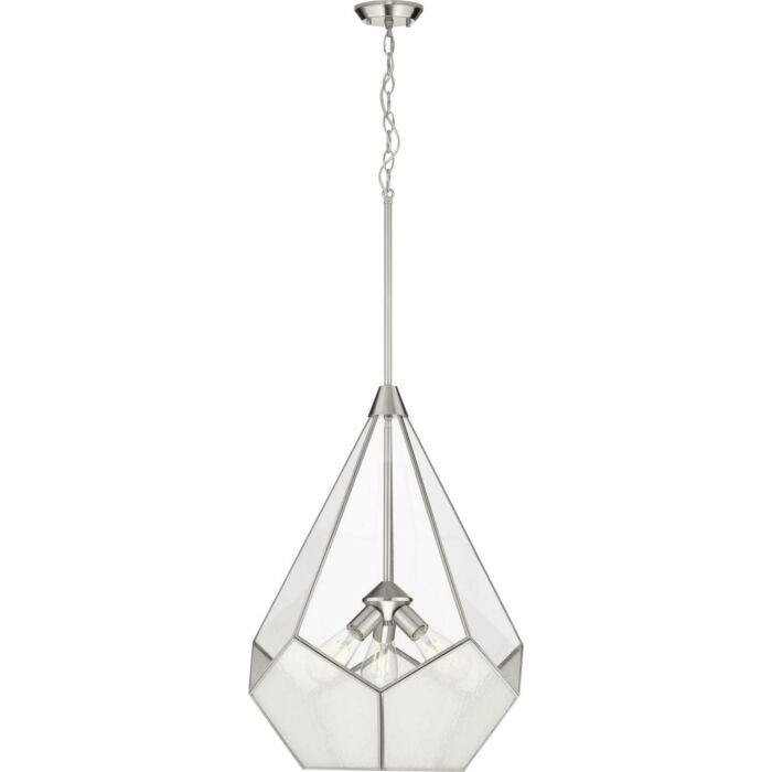 Cinq 3-Light Pendant in Brushed Nickel
