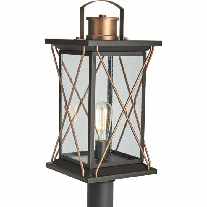 Barlowe 1-Light Post Lantern in Antique Bronze
