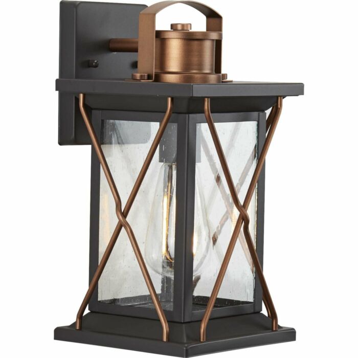 Barlowe 1-Light Wall Lantern in Antique Bronze