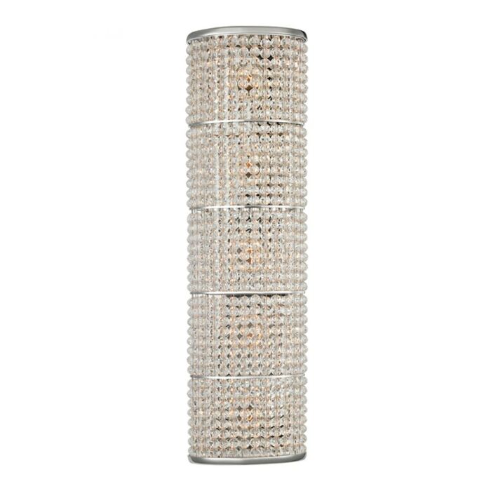 Hudson Valley Sherrill 5 Light 7 Inch Bathroom Vanity Light in Polished Nickel