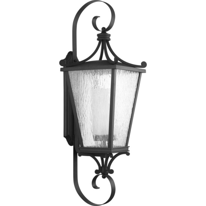 Cadence 1-Light Wall Lantern in Black
